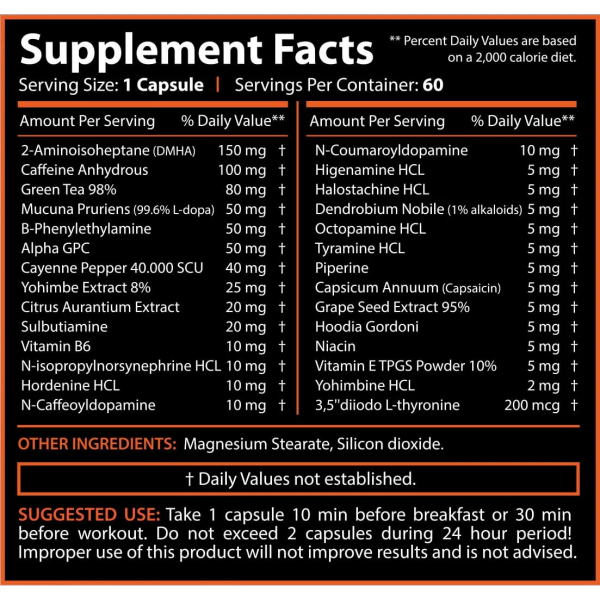 Revange Nutrition Miami Lean 60 Capsules - Image 2